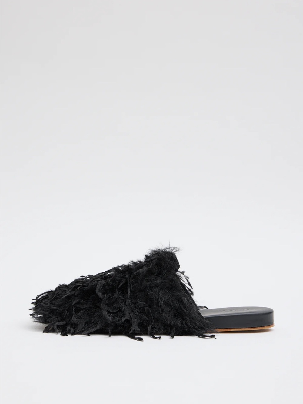 ISO Tibi Faux Feather Granger Slide Sz 38 - Picture 2 of 2